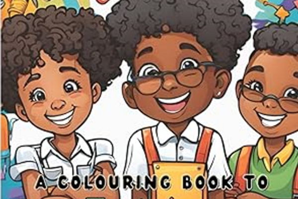 Photo of "You Can Be Anything" colouring book cover