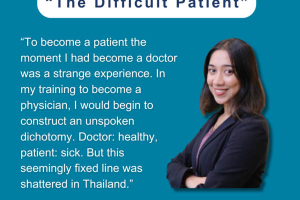 Divya Santhanam - "The Difficult Patient" graphic