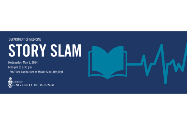 Department of Medicine Story Slam banner