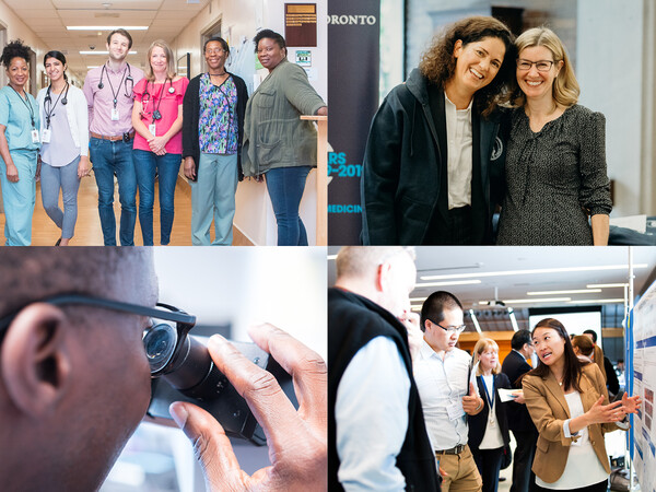 Collage of faculty and trainees in the Department of Medicine