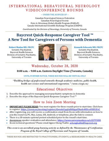 International Behavioural Neurology Rounds